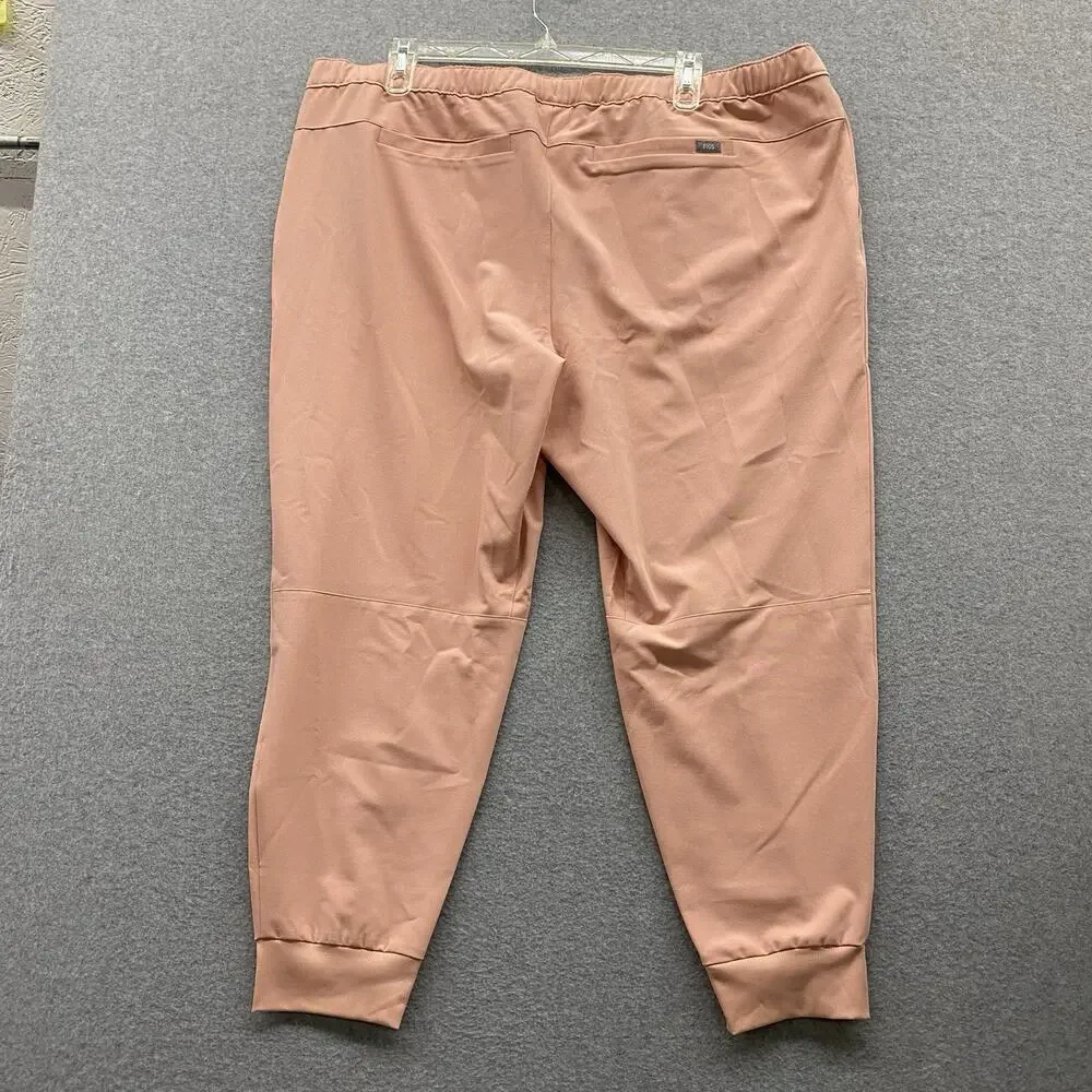 FIGS Tansen Jogger Scrub Pants Men 4XL Pink Sand Drawstring Pockets Po# 5680 NWT